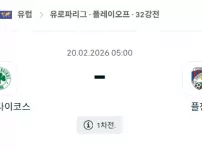 2026년 02월 20일 파나시나이코스 vs 빅토리아 플젠 경기 분석.webp